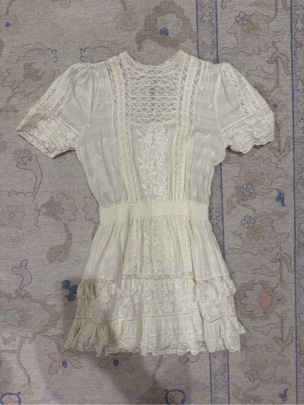 LoveShackFancy LEIGHTON DRESS - RIVIERA - Picture 3 of 6